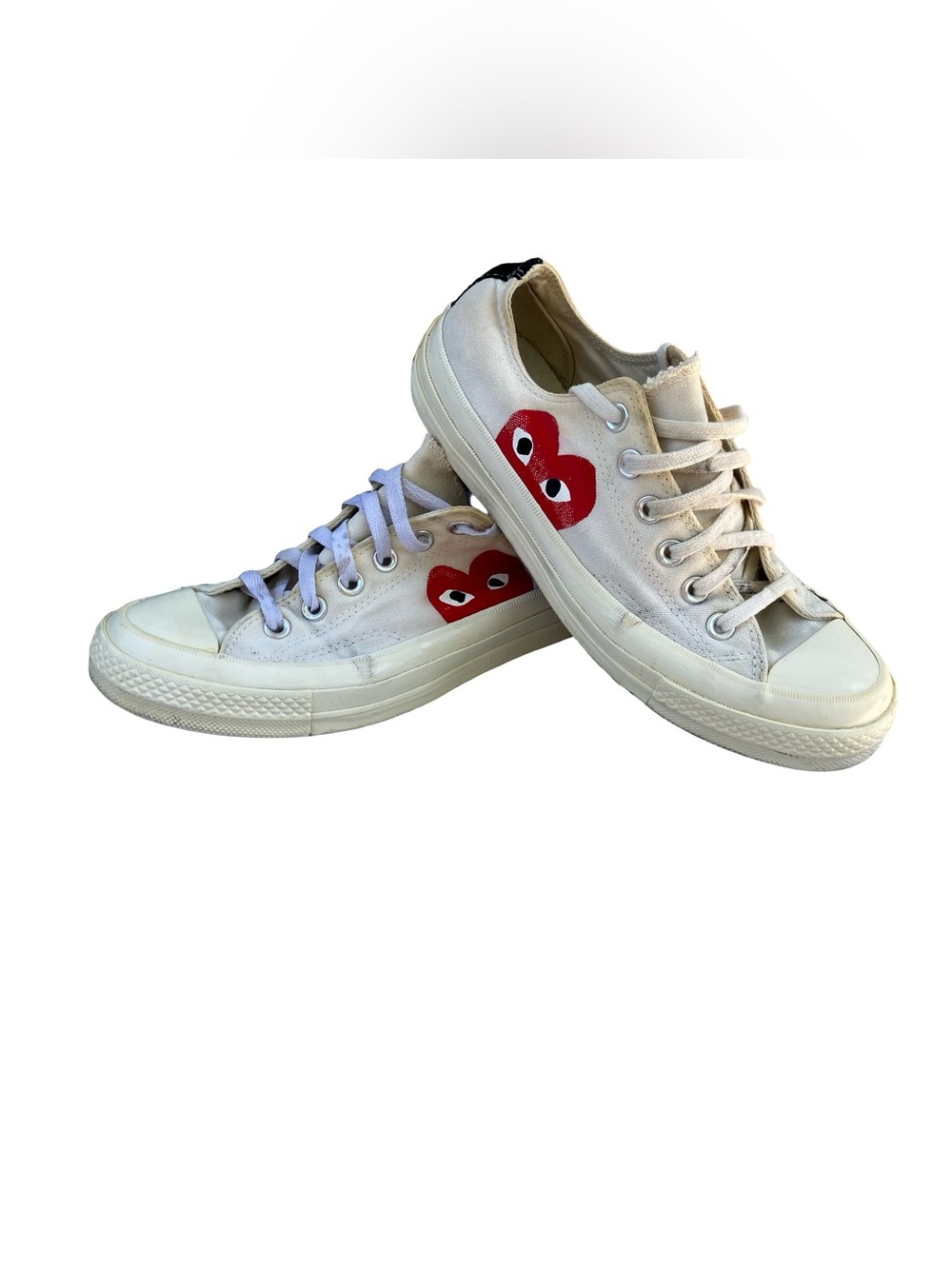 Comme des Garçons PLAY x Converse Chuck 70 Low Milk Sneakers Men 6 Women 8 Shoes